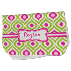Ogee Ikat Burp Cloth - Fleece w/ Name or Text
