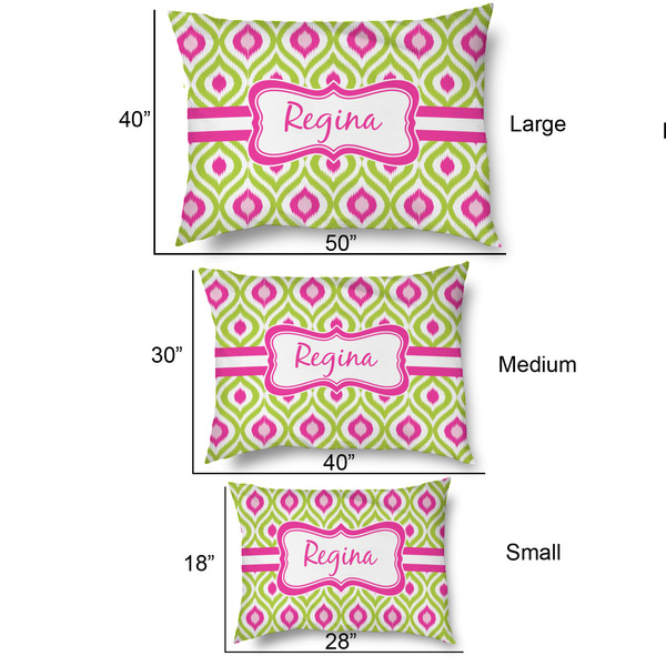 Ogee Ikat Outdoor Dog Beds - SIZE CHART