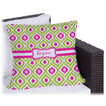Ogee Ikat Outdoor Pillow - 18" (Personalized)