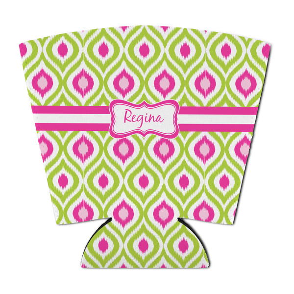 Custom Ogee Ikat Party Cup Sleeve - with Bottom (Personalized)