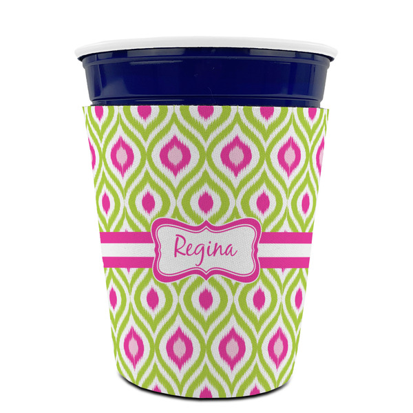 Ogee Ikat Party Cup Sleeves - without bottom - FRONT (on cup)