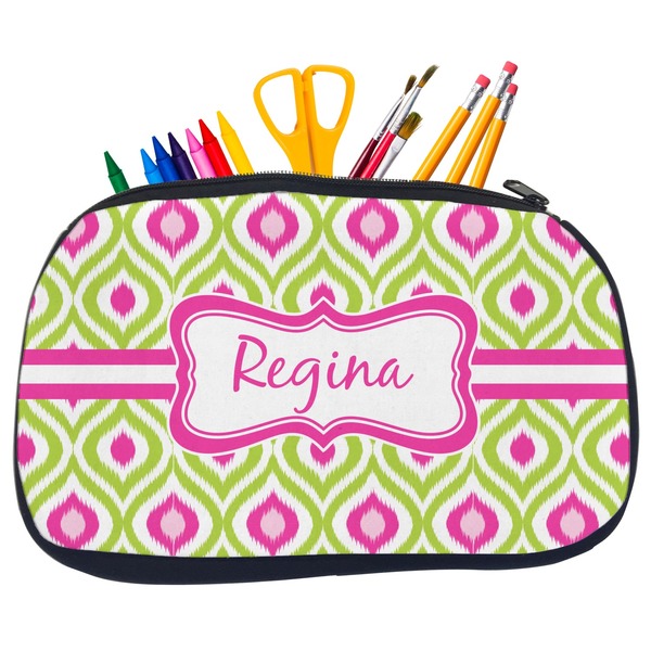 Ogee Ikat Pencil / School Supplies Bags - Medium