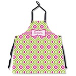 Ogee Ikat Apron Without Pockets w/ Name or Text