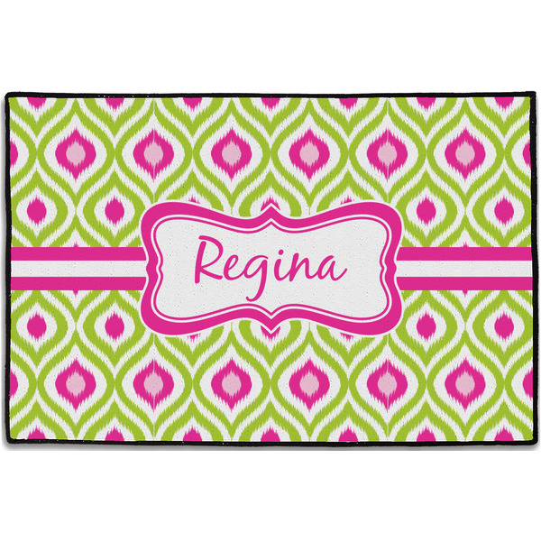 Ogee Ikat Personalized Door Mat - 36x24 (APPROVAL)