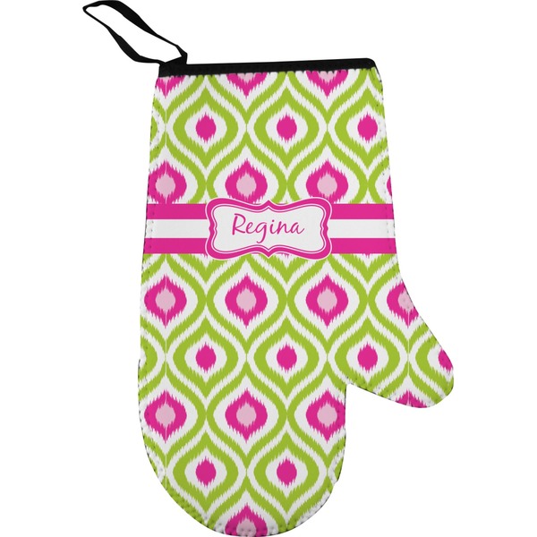 Custom Ogee Ikat Oven Mitt (Personalized)