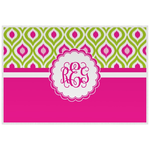 Ogee Ikat Personalized Placemat (Back)
