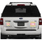 Ogee Ikat Personalized Square Car Magnets on Ford Explorer