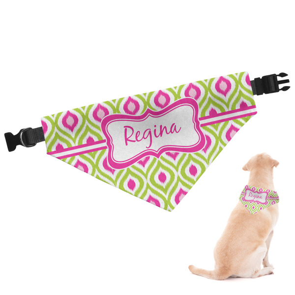 Custom Ogee Ikat Dog Bandana (Personalized)