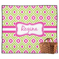 Ogee Ikat Outdoor Picnic Blanket (Personalized)