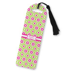 Ogee Ikat Plastic Bookmark (Personalized)