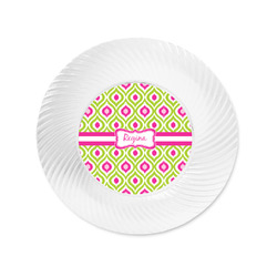 Ogee Ikat Plastic Party Appetizer & Dessert Plates - 6" (Personalized)