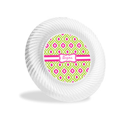 Ogee Ikat Plastic Party Appetizer & Dessert Plates - 6" (Personalized)