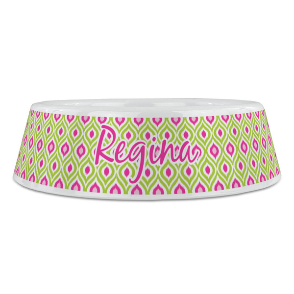 Ogee Ikat Plastic Pet Bowls - Large - FRONT