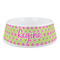 Ogee Ikat Plastic Dog Bowl - Medium (Personalized)