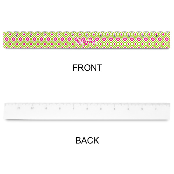 Ogee Ikat Plastic Ruler - 12" - APPROVAL