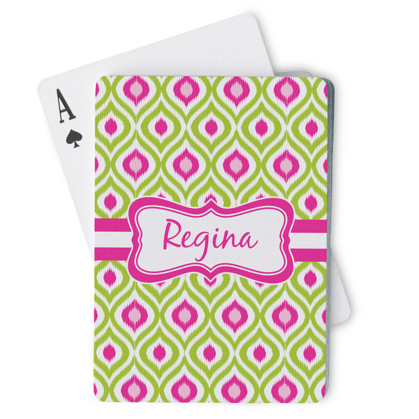 Custom Ogee Ikat Playing Cards (Personalized)