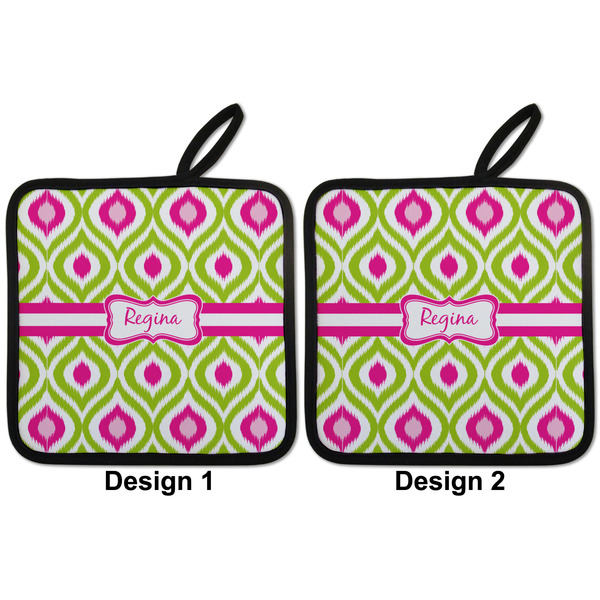 Ogee Ikat Pot Holders - Set of 2 APPROVAL