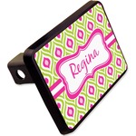 Ogee Ikat Rectangular Trailer Hitch Cover - 2" (Personalized)