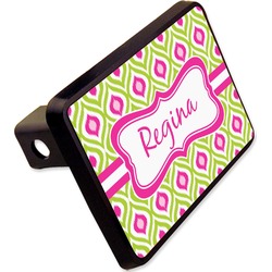 Ogee Ikat Rectangular Trailer Hitch Cover - 2" (Personalized)