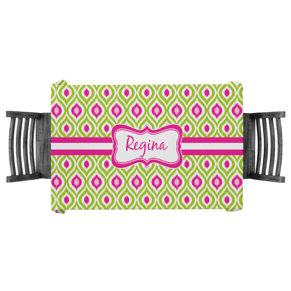 Custom Ogee Ikat Tablecloth - 58"x58" (Personalized)