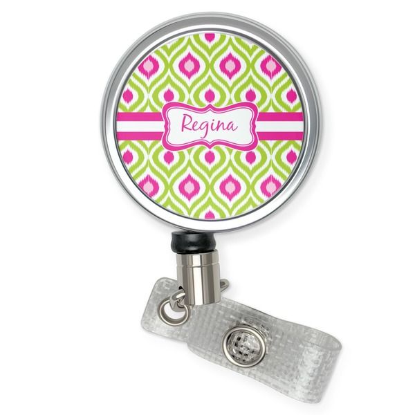 Custom Ogee Ikat Retractable Badge Reel (Personalized)