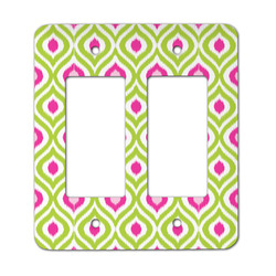 Ogee Ikat Rocker Style Light Switch Cover - Two Switch