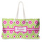 Ogee Ikat Large Rope Tote Bag - Front View