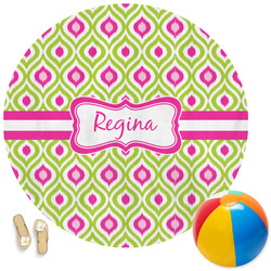 Ogee Ikat Round Beach Towel (Personalized)