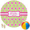 Ogee Ikat Round Beach Towel (Personalized)