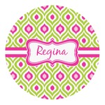 Ogee Ikat Round Decal - Small (Personalized)