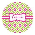 Ogee Ikat Round Decal (Personalized)