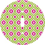 Ogee Ikat Round Light Switch Cover