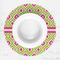 Ogee Ikat Round Linen Placemats - LIFESTYLE (single)