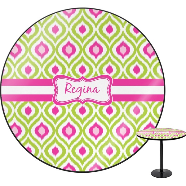 Custom Ogee Ikat Round Table - 30" (Personalized)
