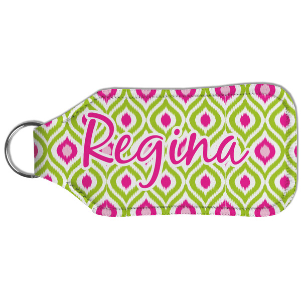Ogee Ikat Sanitizer Holder Keychain - Large (Back)
