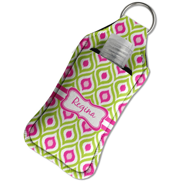 Ogee Ikat Sanitizer Holder Keychain - Large in Case