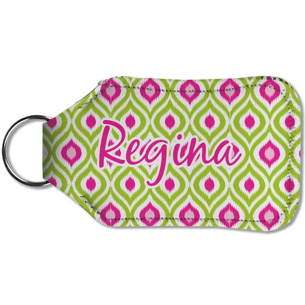 Ogee Ikat Sanitizer Holder Keychain - Small (Back)