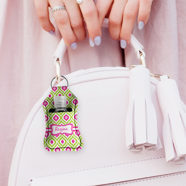 Ogee Ikat Sanitizer Holder Keychain - Small (LIFESTYLE)