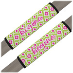 Ogee Ikat Seat Belt Covers (Set of 2) (Personalized)