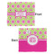 Ogee Ikat Security Blanket - Front & Back View
