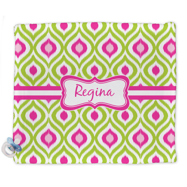 Custom Ogee Ikat Security Blankets - Double Sided (Personalized)