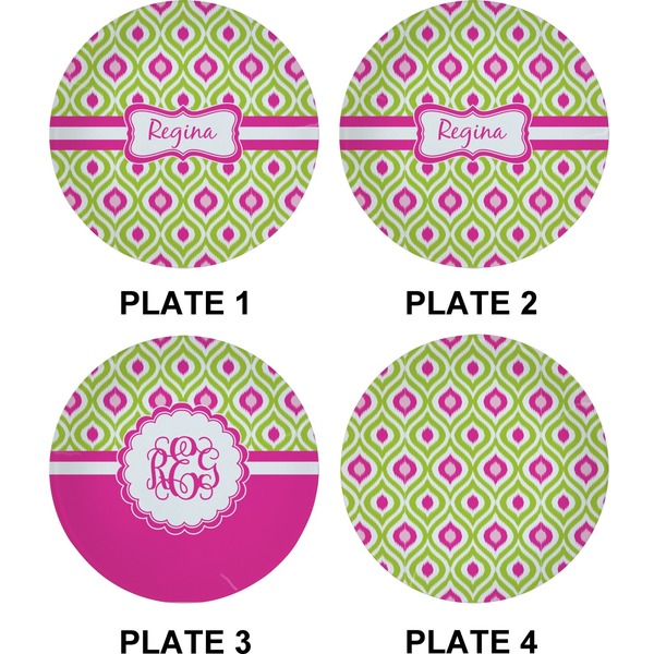 Ogee Ikat Set of Appetizer / Dessert Plates (Approval)