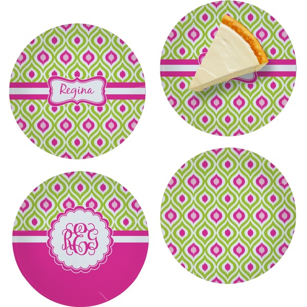 Ogee Ikat Set of Appetizer / Dessert Plates