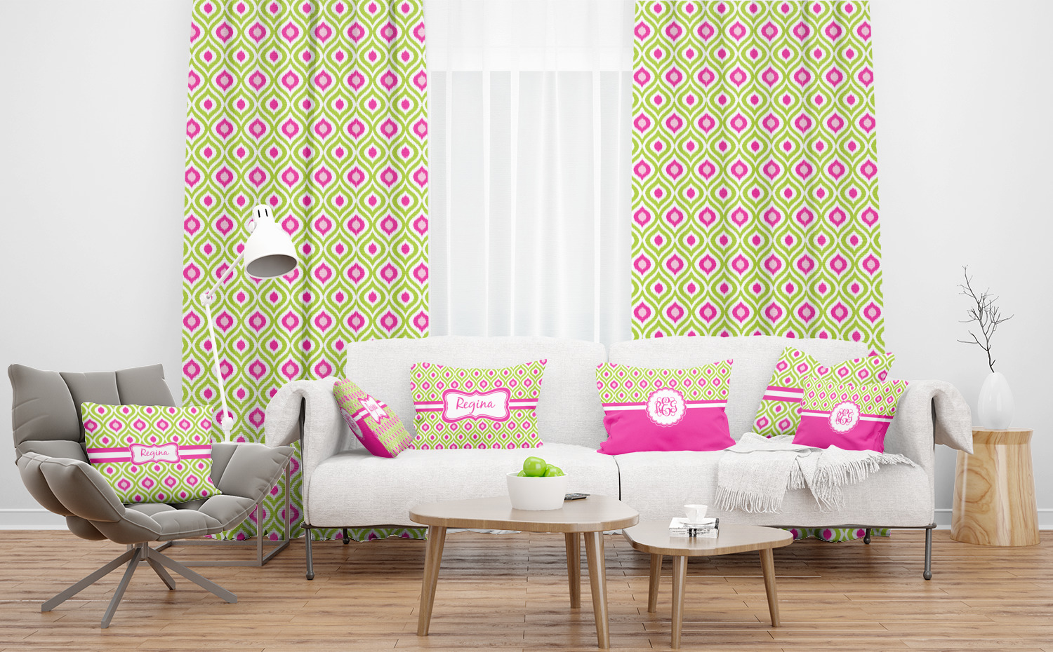 Custom Ogee Ikat Curtain YouCustomizeIt