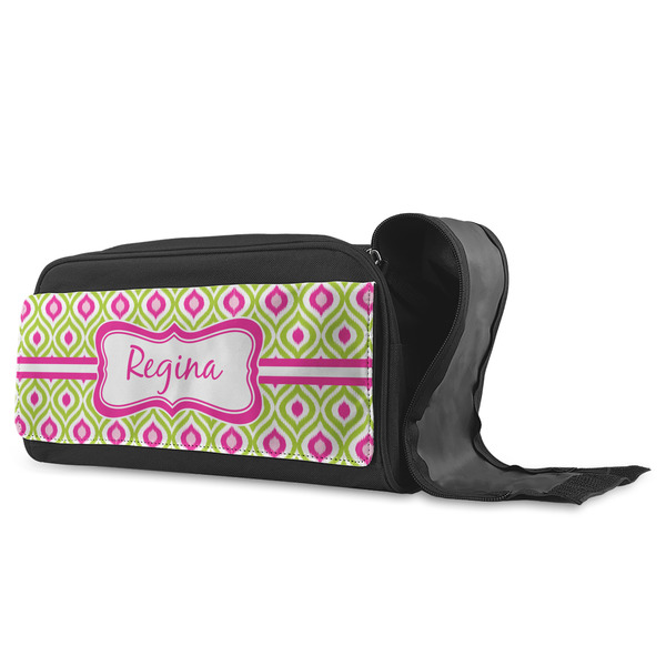 Ogee Ikat Shoe Bags - ANGLE (Open)