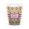 Ogee Ikat Shot Glass - White - FRONT