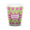 Ogee Ikat Ceramic Shot Glass - 1.5 oz - White - Single (Personalized)