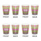Ogee Ikat Shot Glass - White - Set of 4 - APPROVAL