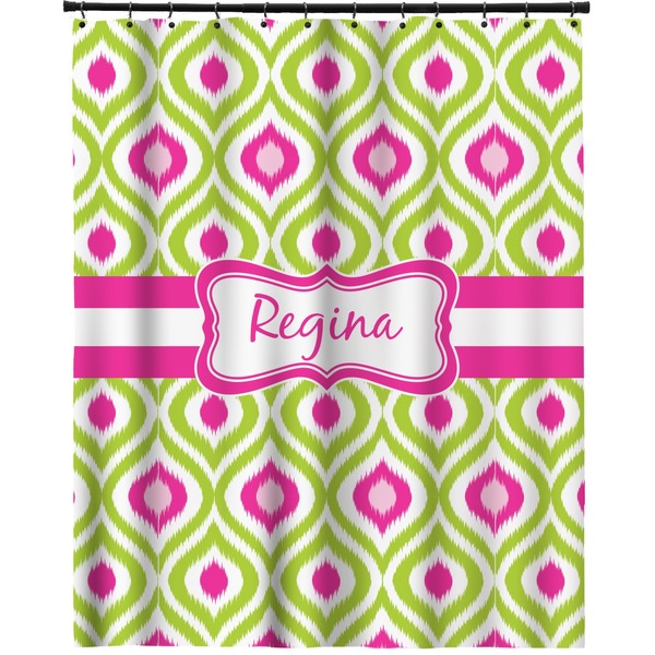 Custom Ogee Ikat Extra Long Shower Curtain - 70"x84" (Personalized)