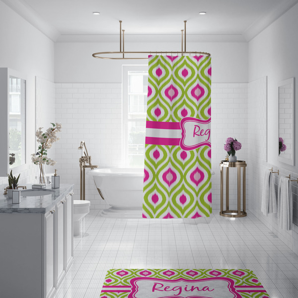 Ogee Ikat Shower Curtain - Custom Size
